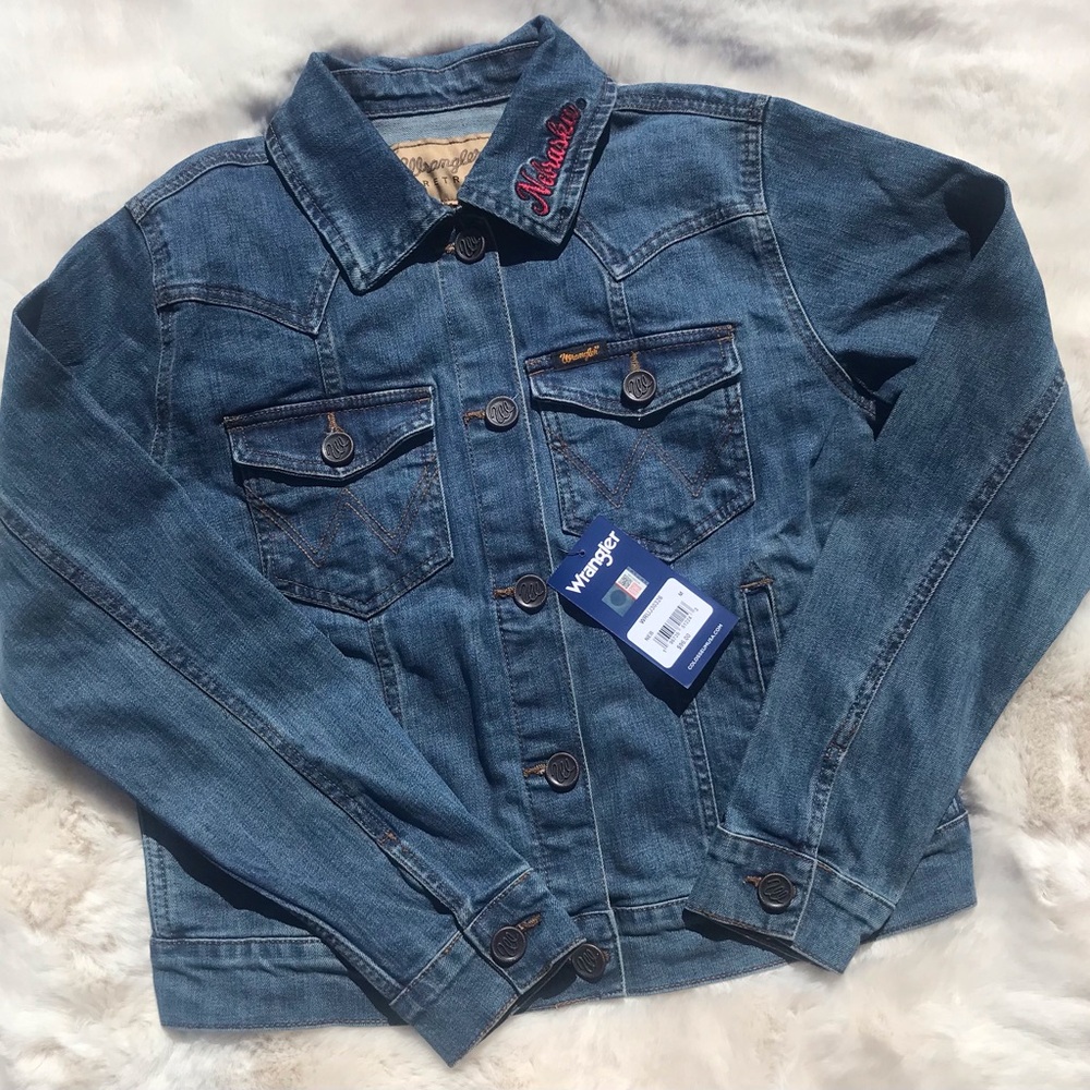 NEW ~ Ladies Wrangler "N" Nebraska Jean Jacket